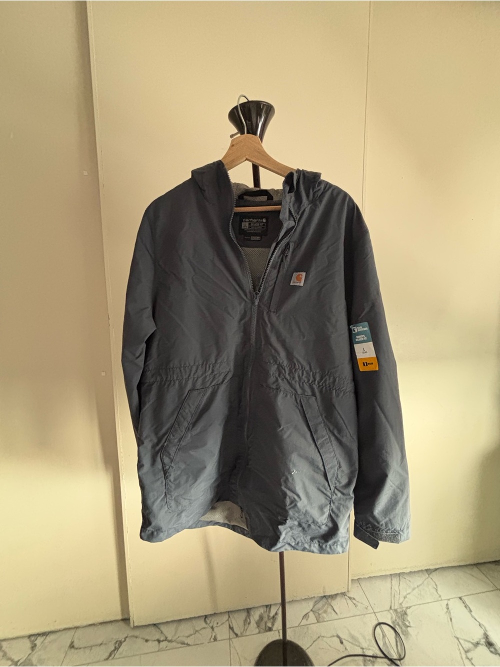 Carhartt Men’s Hooded Raincoat — Slate
